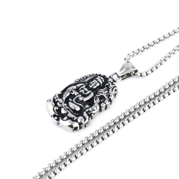 Shakyamuni Buddhist Necklace for Men, BL55590005 - Picture 6 of 6